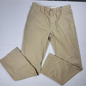 Polo Ralph Lauren Flat Front Classic Chino Beige Men's‎ Size 35x32 Read
